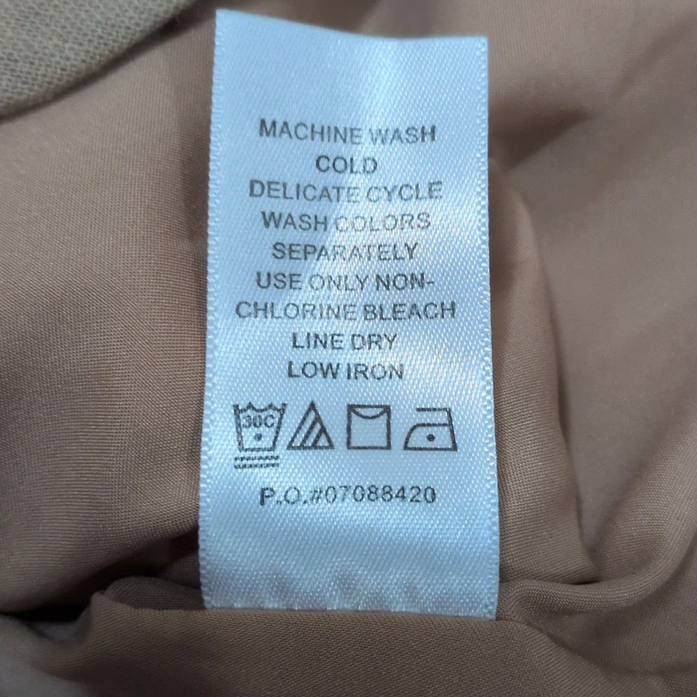 Jessica London Women's Linen Blend Tan Blazer Size 22W - Picture 5 of 6